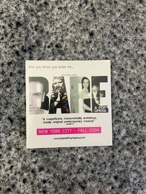 Bare a pop opera cd